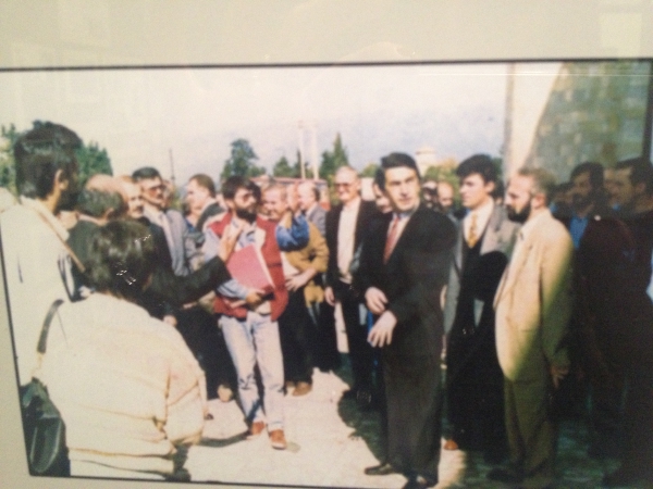 Abhazya müzesindeki fotoğrafı