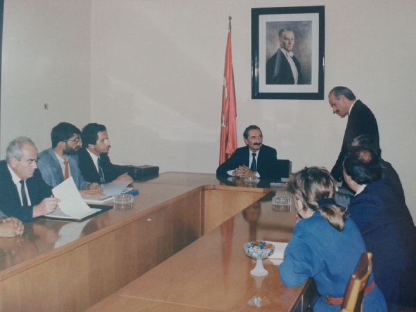 Bülent Ecevit ile görüşme