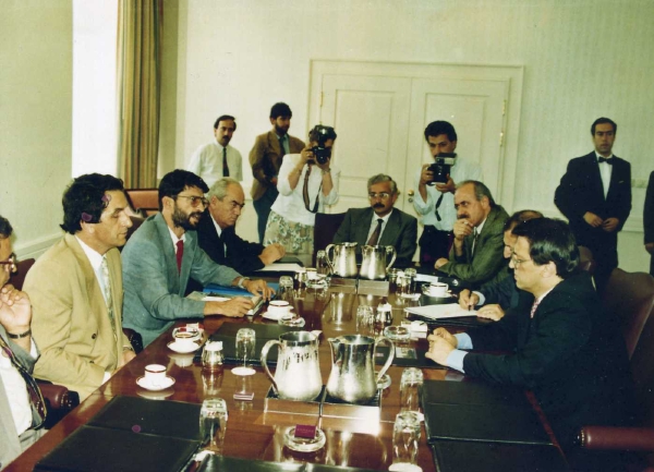 Mesut Yılmaz ile görüşme